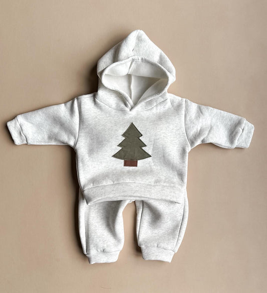 Forest Fleece Two-Piece Set - Warm Heather