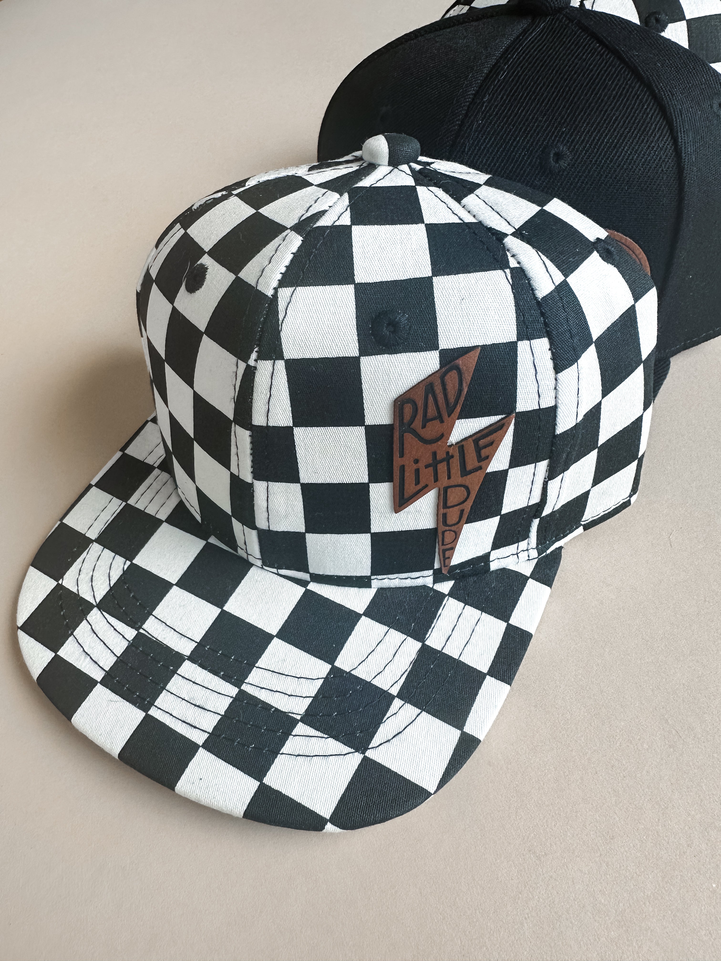 Checkered Snapback Rad Little Dude Aspen and James Company