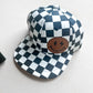 Checkered Snapback: Smiley