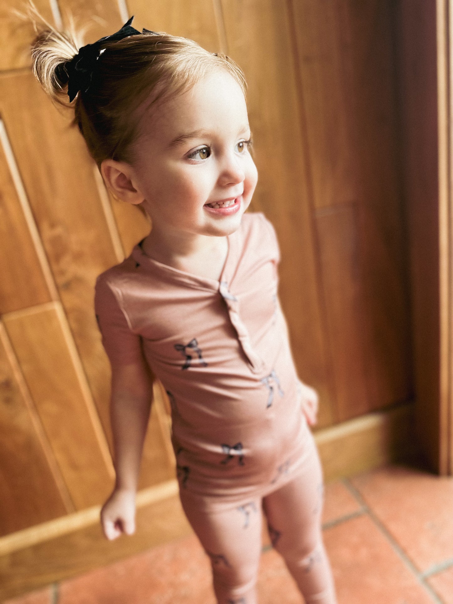 Bows and Brown Sugar Henley Set