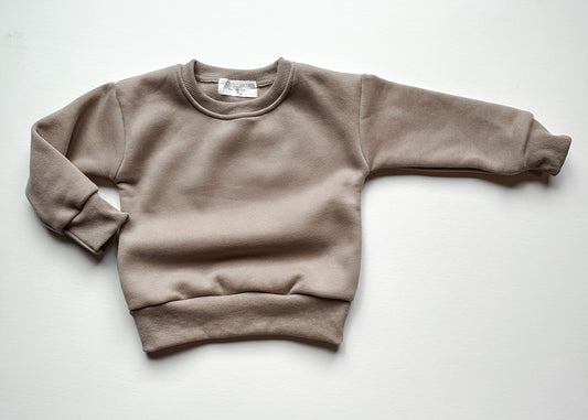 Solid Sweatshirt - Taupe