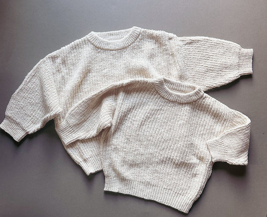 Chunky-knit Sweater - Vanilla Cream