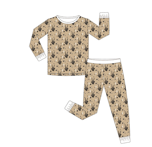 Peace Skeleton Two-Piece Set - Aspen and James Label