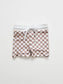 Tan Checker Swim Shorts