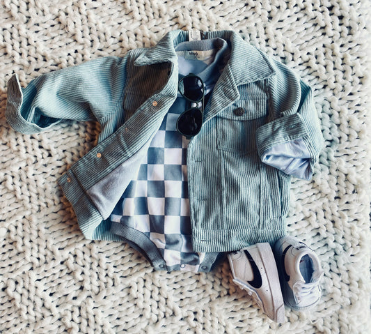 Cool-Blue Corduroy Jacket