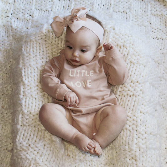 Organic "Little Love" Bubble Romper