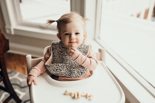 Silicone Crumb-Catcher Bib - Leopard