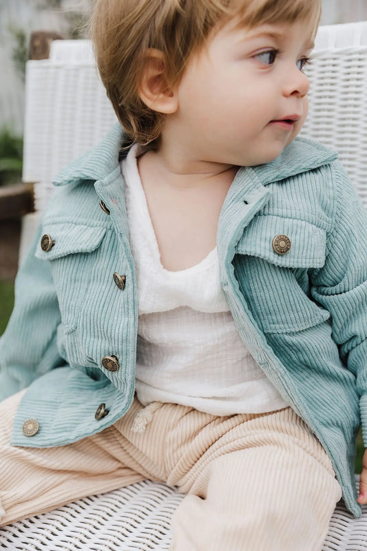 Cool-Blue Corduroy Jacket