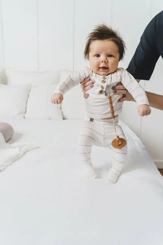 Top & Bottom Baby Lounge Set - Striped