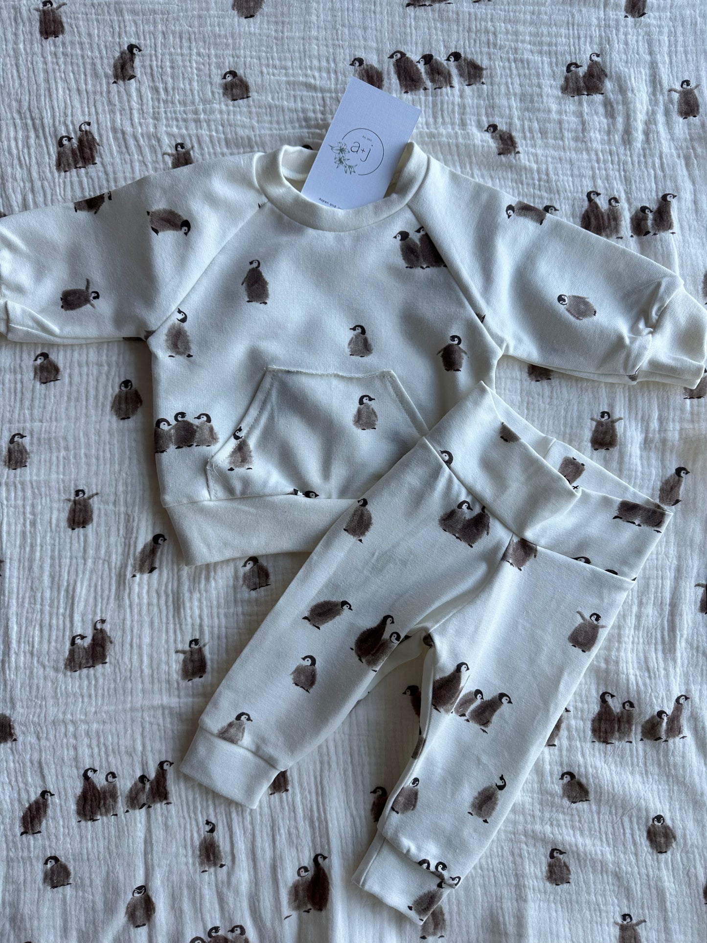 Baby leggings / penguin